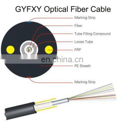 CCTV Cable Uni Tube Non-Armored Single Mode 8 Core Optical Fiber Cable GYFXY photo-2