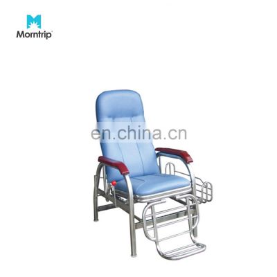 Amazon Cheap Price Patient Clinic Hospital Back Adjustable Footrest Blood Infusion Transfusion Medical Recliner Chair