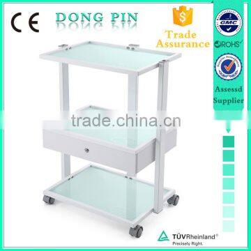 New Fashion Beauty Spa Equipment Glass Shelf Trolley for Sale photo-3