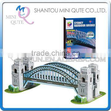 Mini Qute Sydney Harbor Bridge building block world architecture 3d paper model cardboard puzzle educational toy NO.B668-7