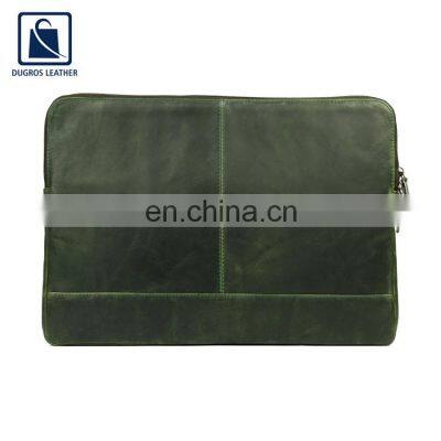 Hot Deal on Vintage Style Modern Design Genuine Quality Leather Laptop Sleeve Bag With Cotton Lining photo-3