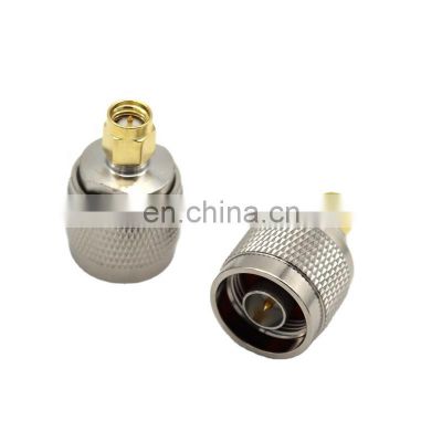 50 ohm RF N Male Straight Type Connector to SMA plug adapter