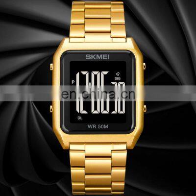New Arrival Skmei 1879 Luxury Gold Digital Wristwatch Men Wholesale Price Waterproof 30 Meters