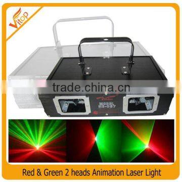 popular disco light double head red & green laser light