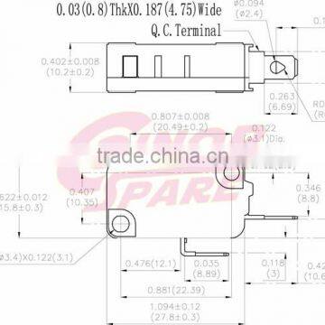 Top Grade Good Quality Tactile Micro Switch With Lever photo-3