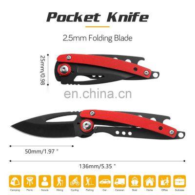 Outdoor Folding Knife Aluminum Alloy Handle Pocket Knife Jungle Survival Self-defense Portable Self-defense Knife photo-3