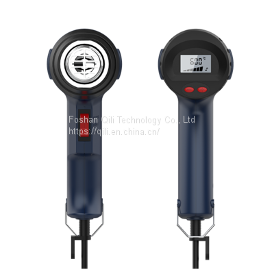 Qr866 EU 220V 2000W Digital Heat Gun Set With Switch 6PCS Hot Air Gun Nozzles Tool Box for Removing Paint Shrinking PVC photo-5