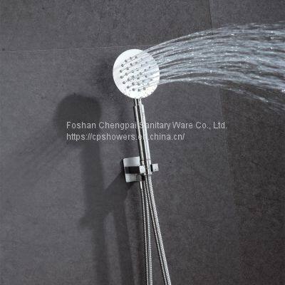 Shower Set Roud Rainfall Showerhead in 304 Stainless Steel LED Lighting Shower System photo-3