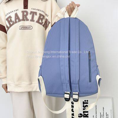 Premium Quality Lightweight Casual College School Corduroy Backpacks University Bookbag photo-4