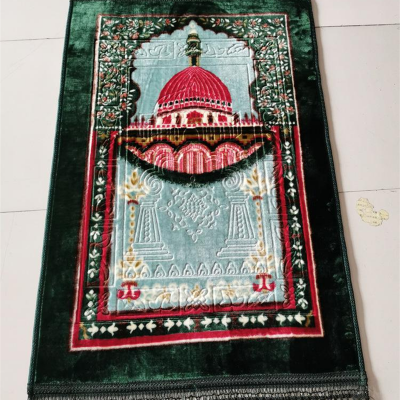 Wholesale Custom Shape Multi Assorted Colors Muslim Islamic Sejadah Prayer Mat photo-4