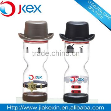 Cartoon child bottle with lid