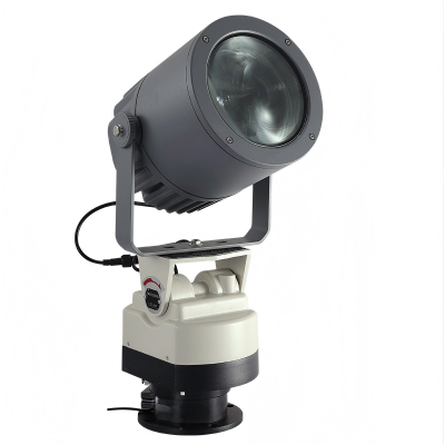 Gimbal Searchlight Automatic Cruise Remote Control High-Brightness Long-Distance LED Lighting 220V Outdoor photo-2
