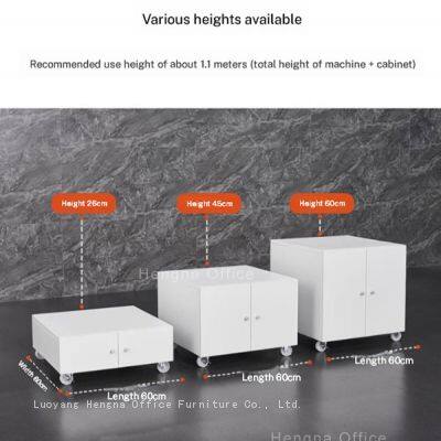 Modern Office Printer Stand Cabinet With Drawers | Quiet Rolling Base for Corporate Offices in New York | Durable Steel Construction photo-3