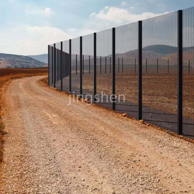 Easy-to-assemble Heavy-duty 3D Curved Barrier Fence, Providing High Security Protection, Suitable for Outdoor Garden and Farm Fencing. photo-1
