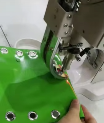Pneumatic Eyelet Punching Machine for PVC Tarpaulin and Flex Banner Made in China photo-4