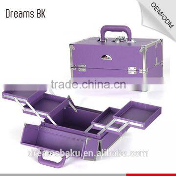 High quality Cosmetic Case Hard professional portable storage beauty makeup case