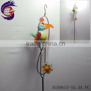 metal decorative garden birds stakes