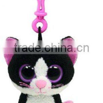 cat keychain, plush stuffed cat keychain, plush keychain cat