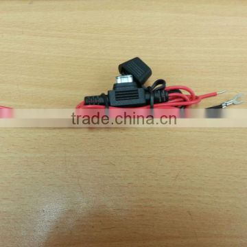 UL 1015 22AWG 600V 105c cable with molding 1A fuse and crimp Fork terminal