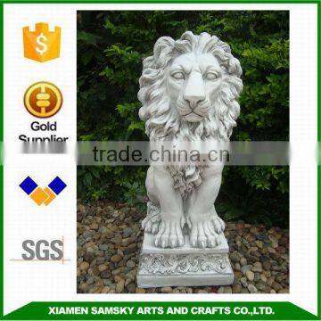 fiberclay/magnesia outdoor lion statue