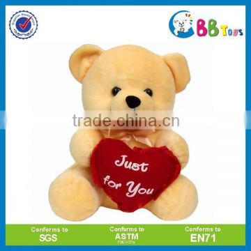 Wholesale valentine 's day plush red heart bear toy soft i love you teddy bear