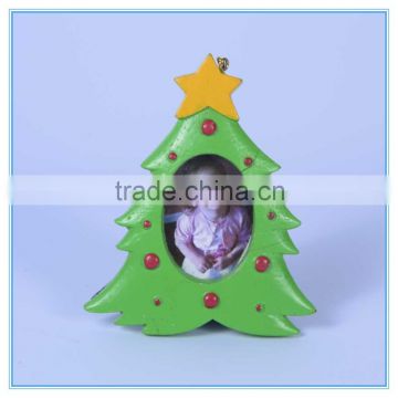 polyresin raw material christmas tree shape picture frames in bulk