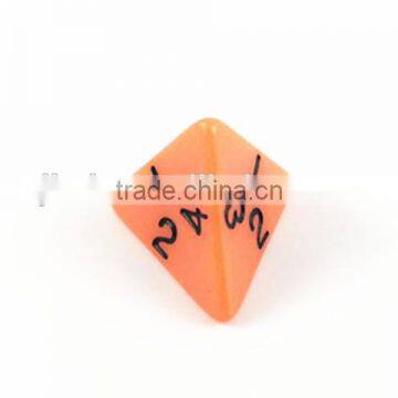 Orange Plastic 4 Sided Game Dice,bulk Dice for Wholesale photo-3
