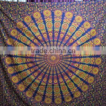 Beautiful Peacock Mandala Hot Selling Tapestries Wall Decor Boho Yoga Mat photo-3