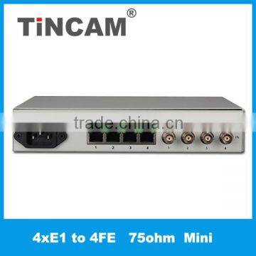 4 E1 to 2*10/100M interface converters communication protocol converter