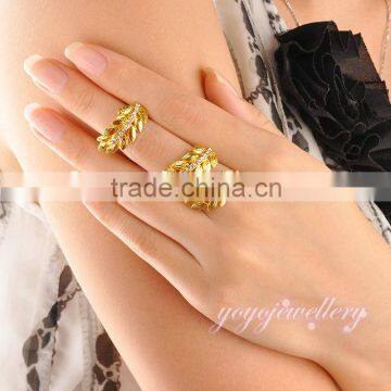 Cubic zirconia gold jewelry dubai gold latest gold finger ring designs