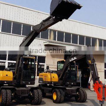 Mini Wheel Excavator, Mini Excavator Buckets, Chinese Mini Excavator for Sale,8T Wheel Excavator, Mini Excavator, Excavator