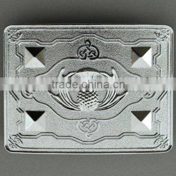 Scottish Design Kilt Belt Buckle In Chrome Finished Made Of Brass Material