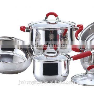 8 PCS stainless steel colour cookware set