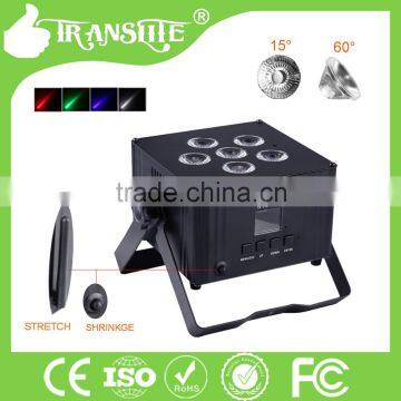 Translite Hot Sale 5in1 RGBWA LED Battery Powered PAR Light With Aluminum Housing photo-4