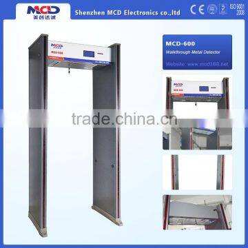 Popular Products 6 Zones Walk-Through Metal Detector