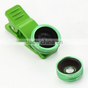 3 in 1 0.65x wide angle universal clip180 degree fisheye lens for iphone mobile phone