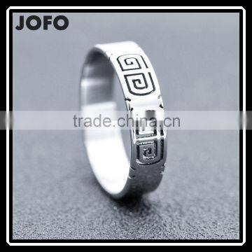 Men's 2016 Ethnic Style New Design Tibet Totem Stainless Steel Ring