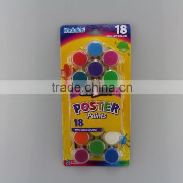 18pc*5ml poster paint with a brush