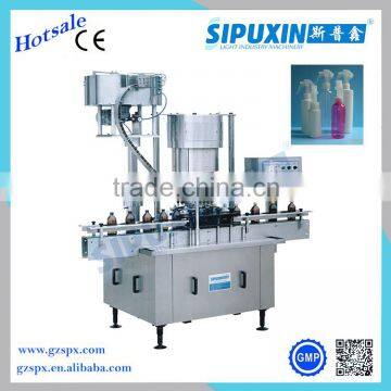 Sipuxin full automatic screw capping machine with cap feeder