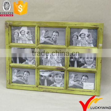 Vintage Prasinous Wood Multi Wall Hanging Photo Frame