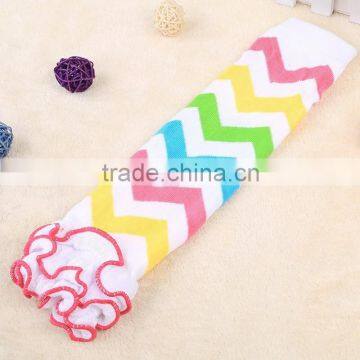 New Baby Leg Warmers With Ruffles and Good Quality Cotton Legging Chevron Ruffle Leg Warmers Infant Socks Leggings LW-23 photo-2