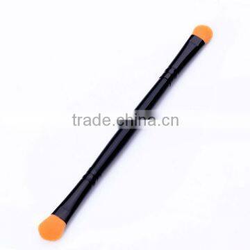 New design! Best quality wooden handle double side brush makeups for eyes