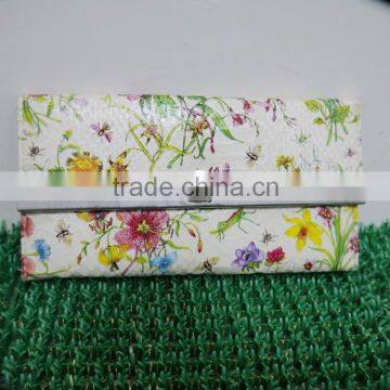 2016 Alibaba hot sale ladies clutch wallet fashion floral Printed carteras high quality card holder wallet taobao