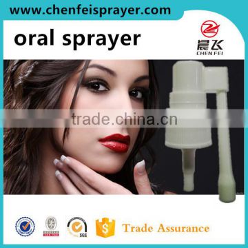 custom 18 410 oral sprayer head plastic oral sprayer pump long hand with cover for medicine