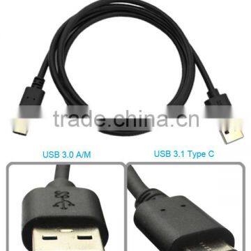 hot selling USB3.0 A/m to USB3.1 Type C data cable