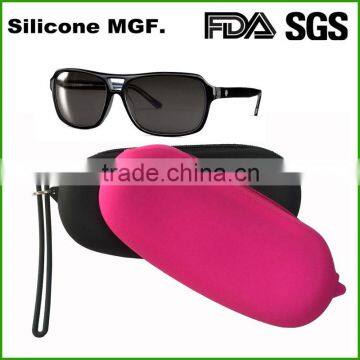 Shinerin wholesale oem custom pencil case silicone glasses bag