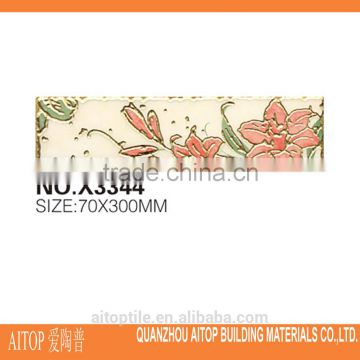 narcissus pattern border ceramic tile/border line