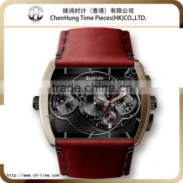 American ladies fancy leather brand sports watches for men women