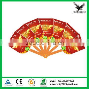 colorful PP fans for promotional |pp colorful foldable fan (directly from factory)