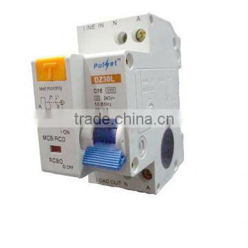 2 pole Residual Current device and breaking operating (ELCB,RCBO)